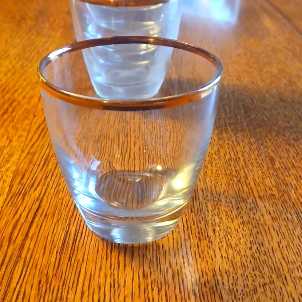 Set of 10 on the rocks drinking glasses, glass